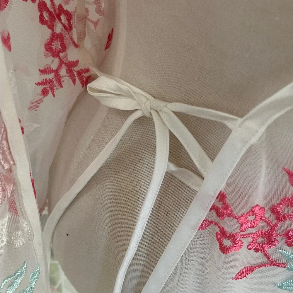 NWOT International Concepts Sheer Floral Robe - Picture 9 of 12